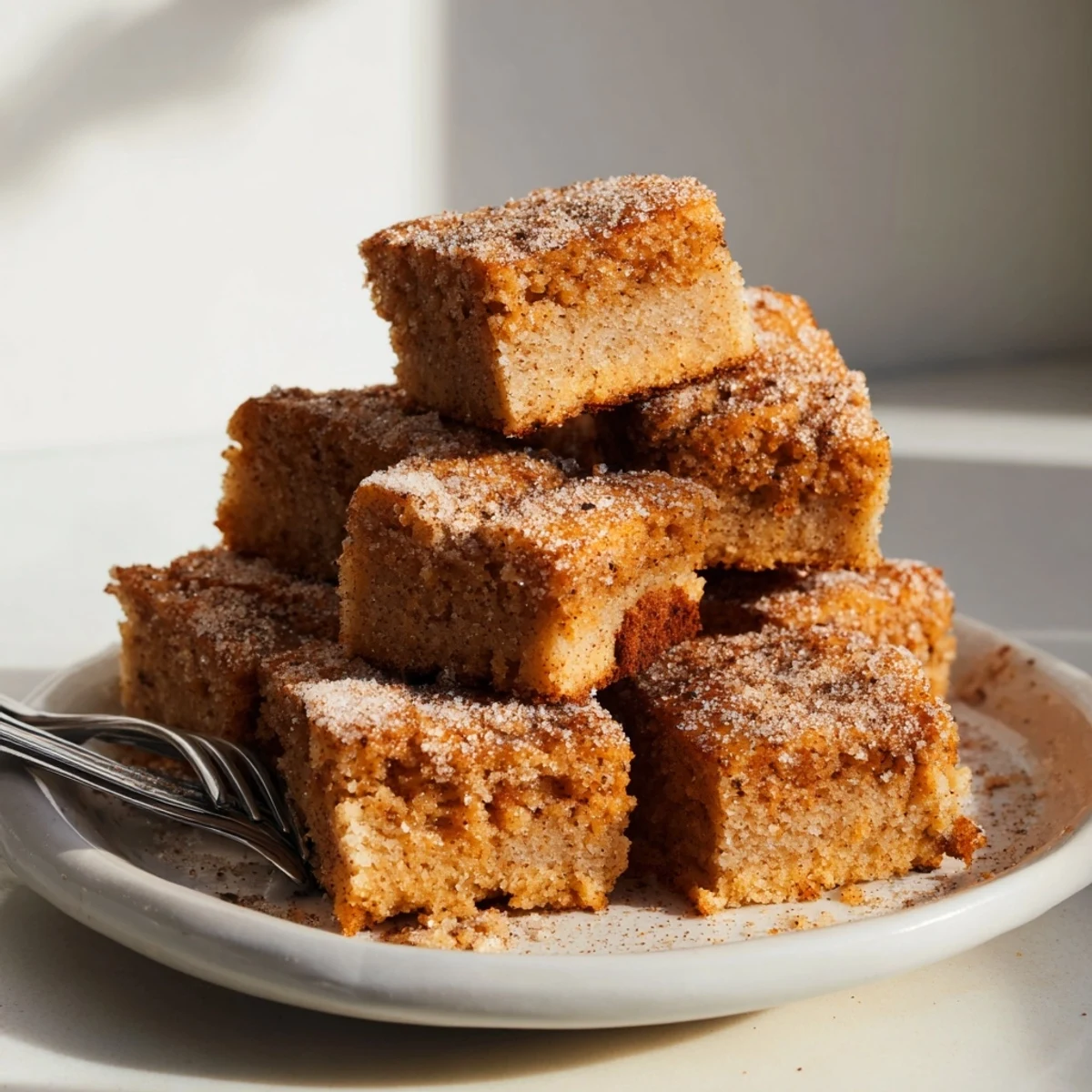 Deliciously spiced Chai Cinnamon Magdalena Bars, a comforting dessert for cozy gatherings.