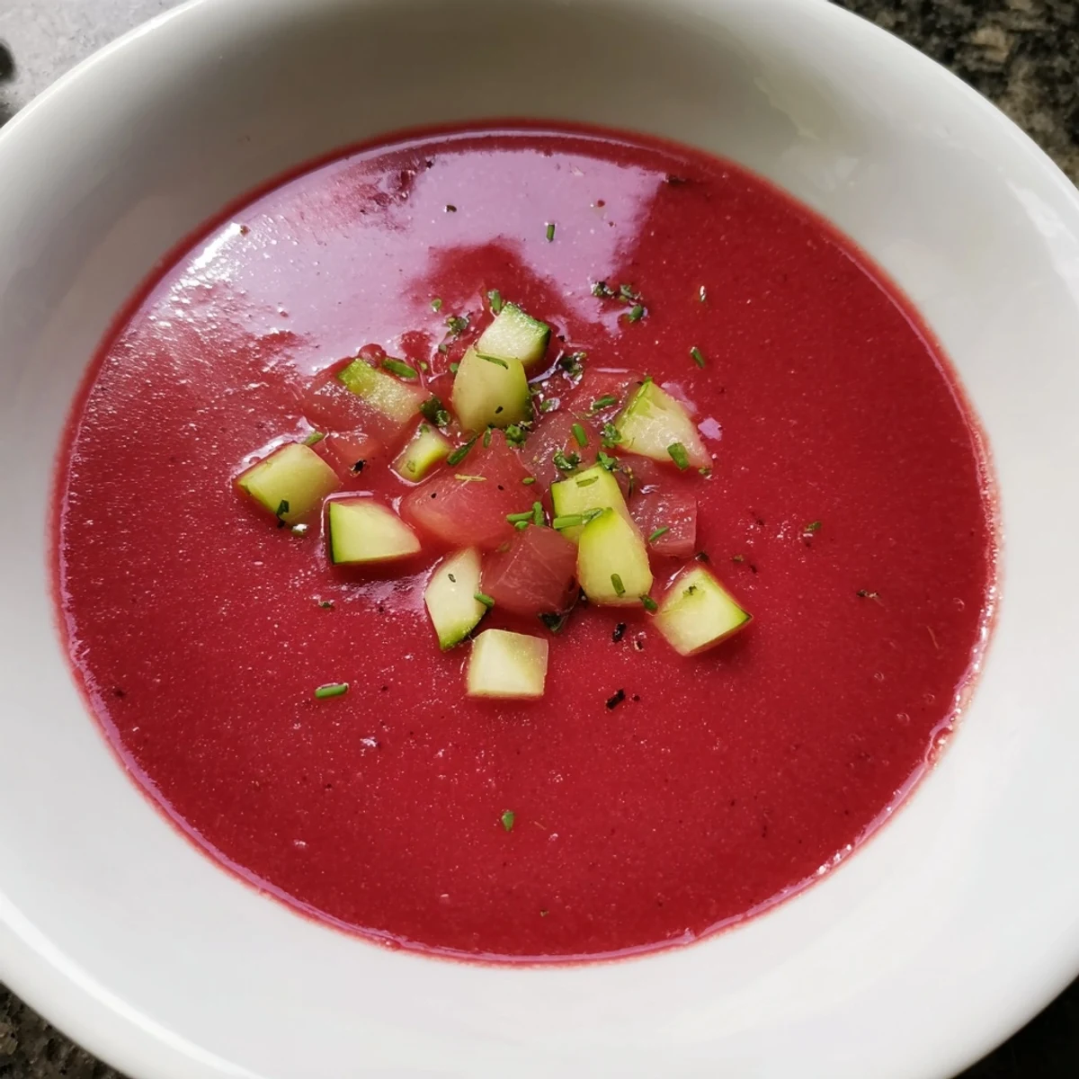 Gazpacho de cereza y remolacha