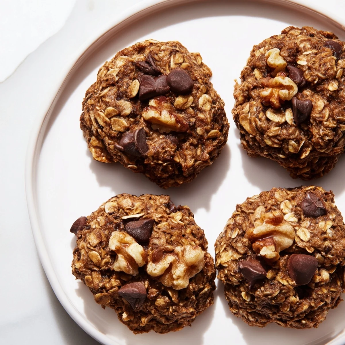 Galletas suaves banana avena