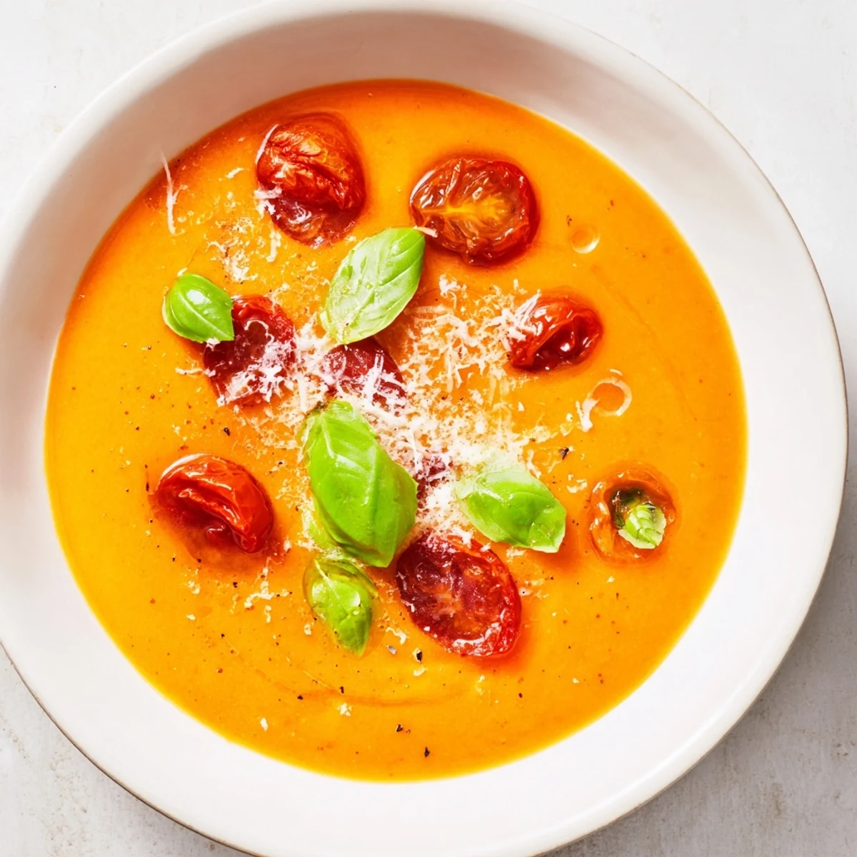 Sopa tomate horno rápida