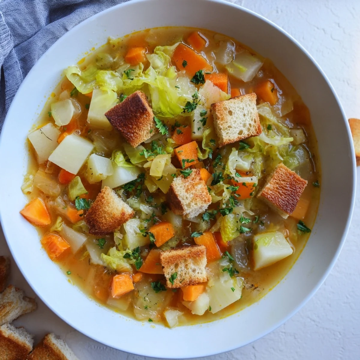 Sopa pobre invierno sencilla