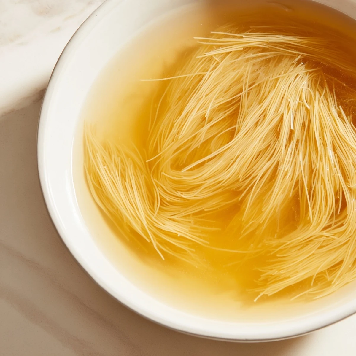 Close-up of a flavorful Cocido Madrileño, showcasing tender meats, chickpeas, and hearty vegetables.