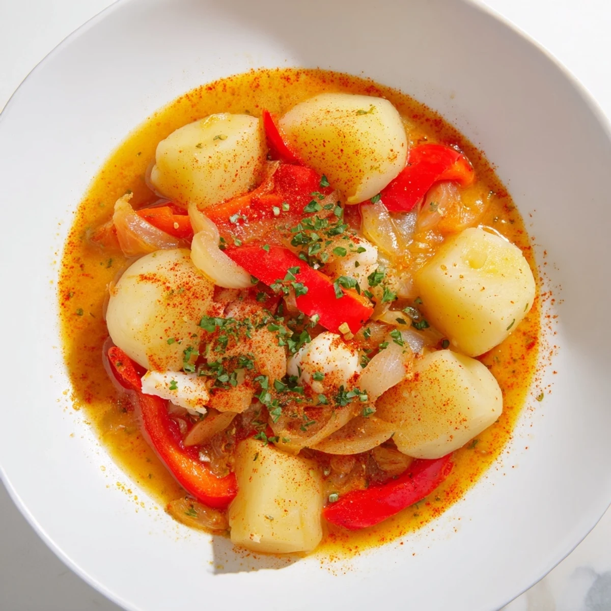 Guiso de papas y bacalao