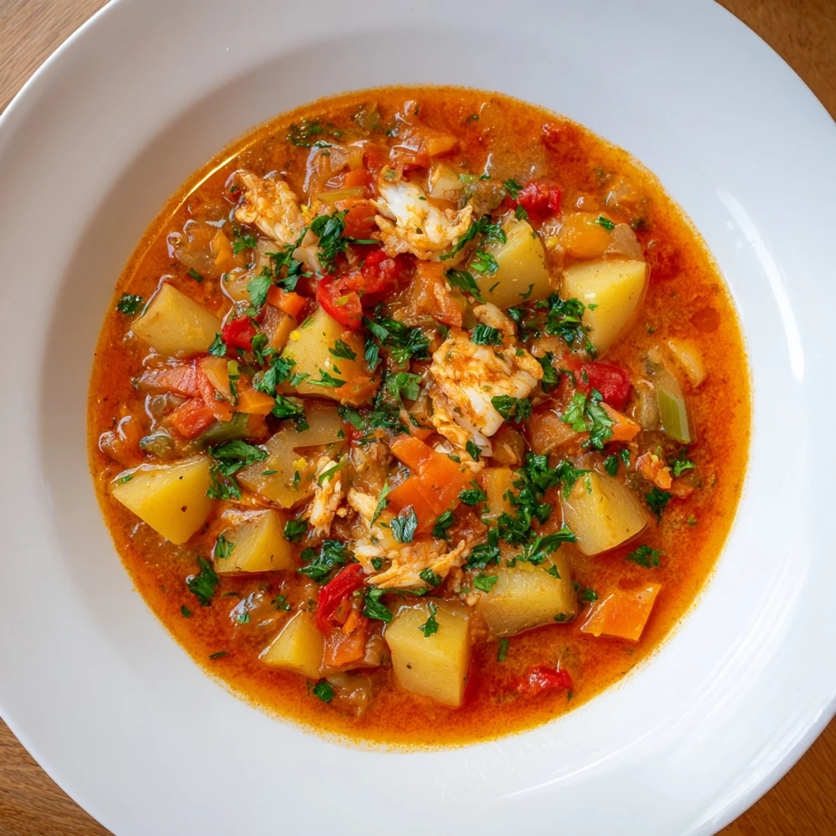 Guiso patatas bacalao tradicional