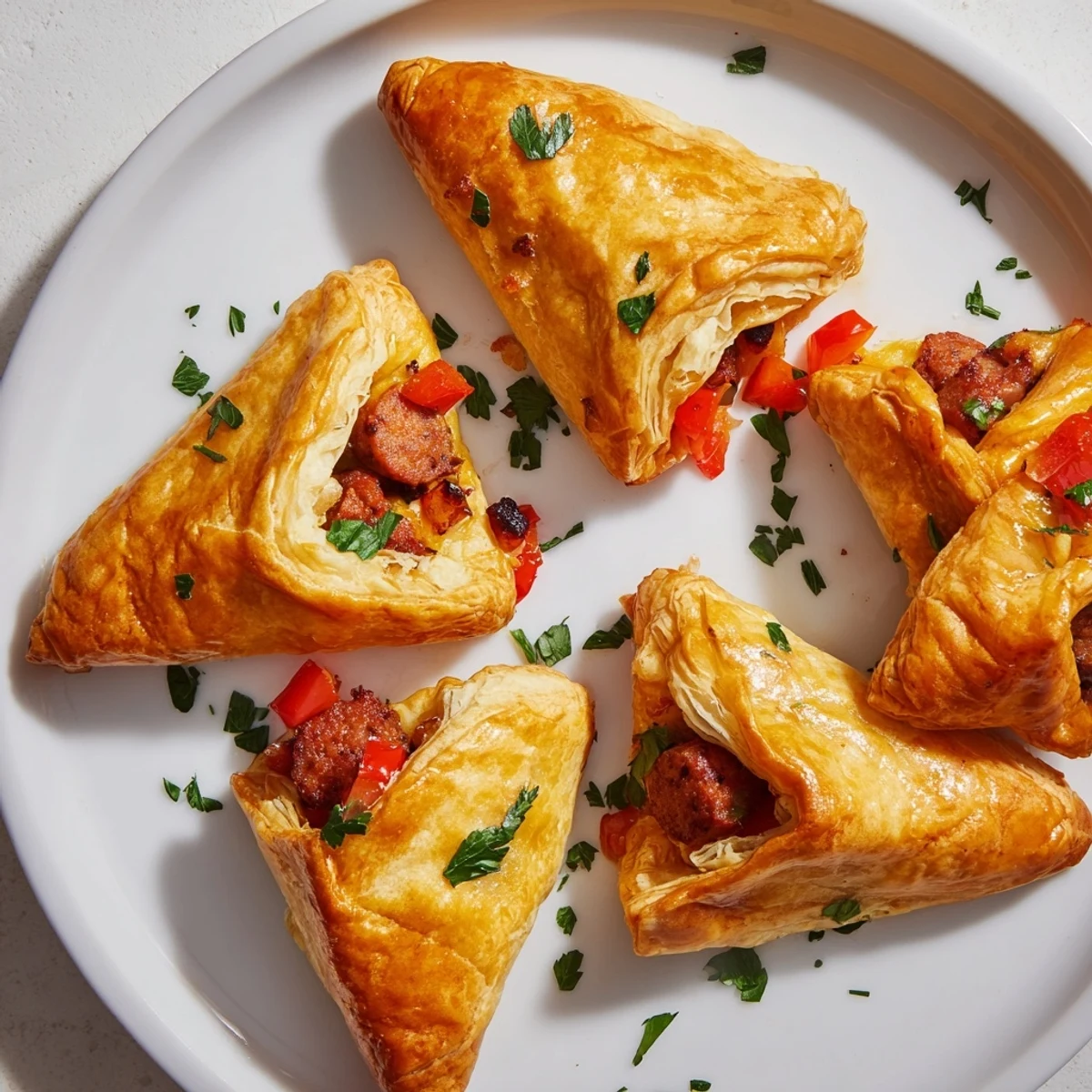 Cuadrados de hojaldre español