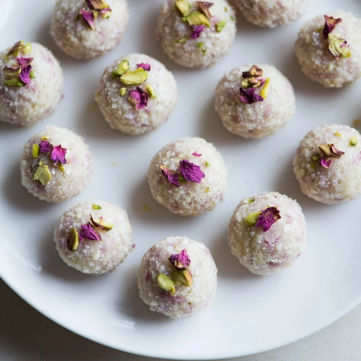 Mazapán rápido con rosa