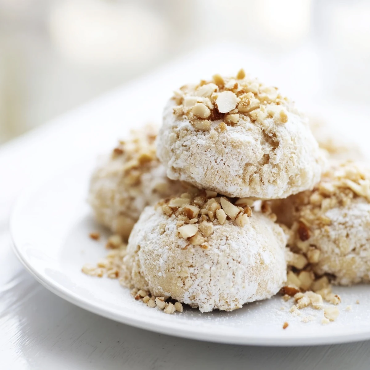 Quick Mazapán almond candy, a close-up shows the crumbly texture of these sweet Mexican treats.