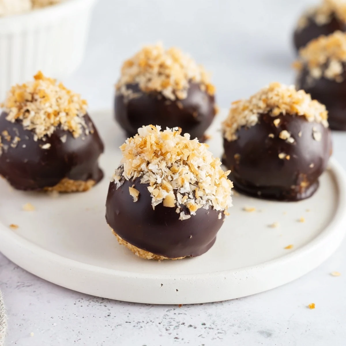 Sweet Spanish Almond Cake Pops, studded with toasted almonds, a perfect party treat.