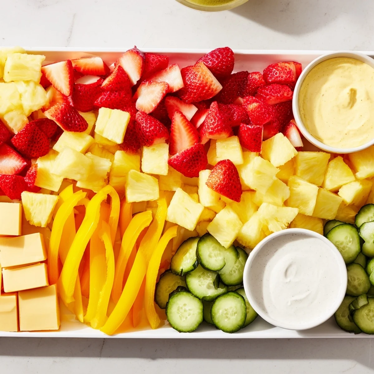 Bandeja de snack colorida