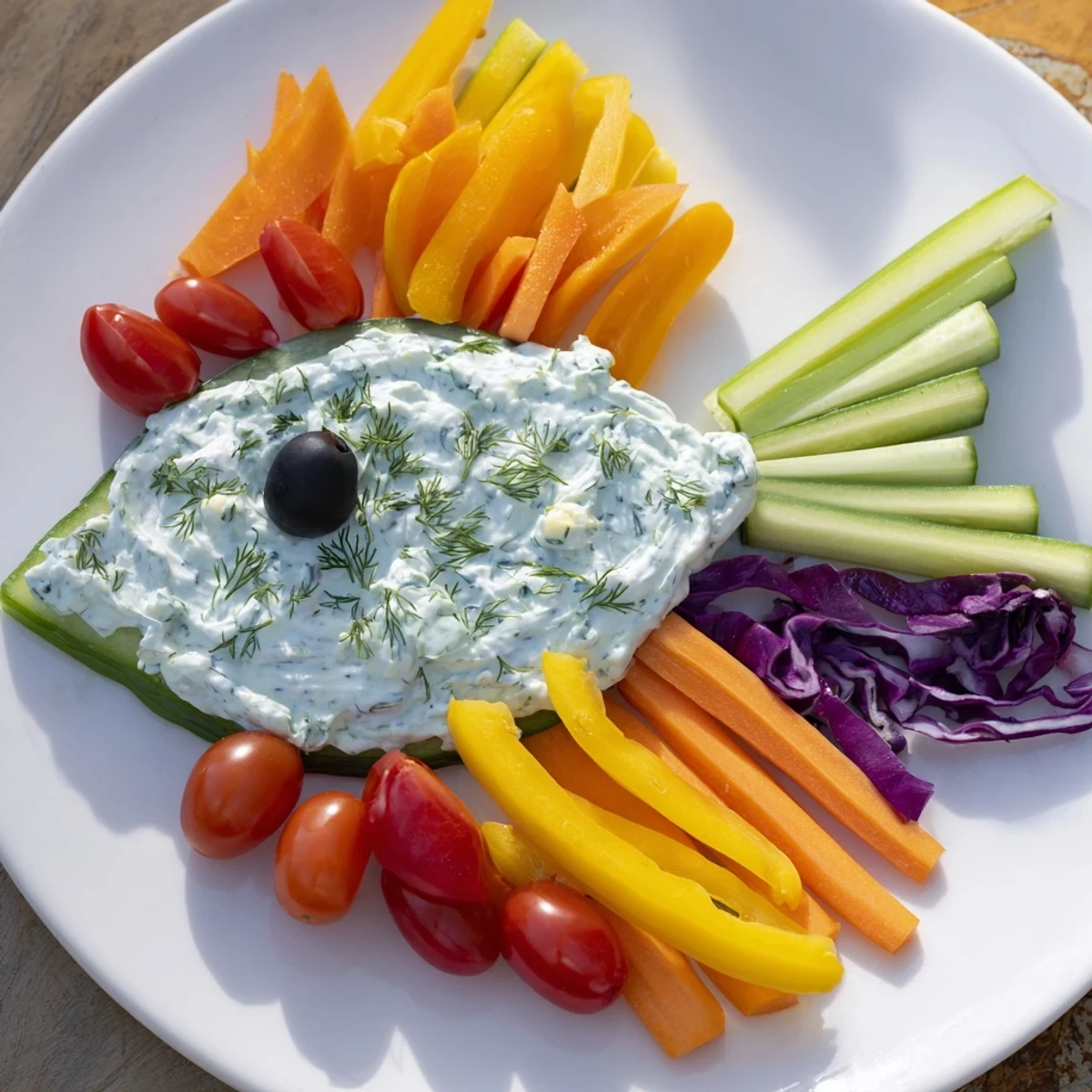 Ocean Blue Fish-Shaped Dip