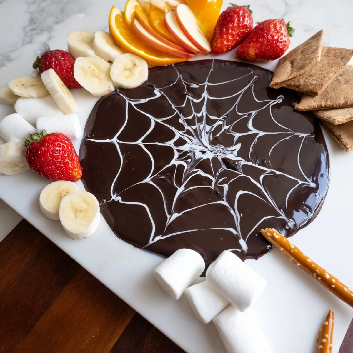 Spiderweb Chocolate Ganache Board