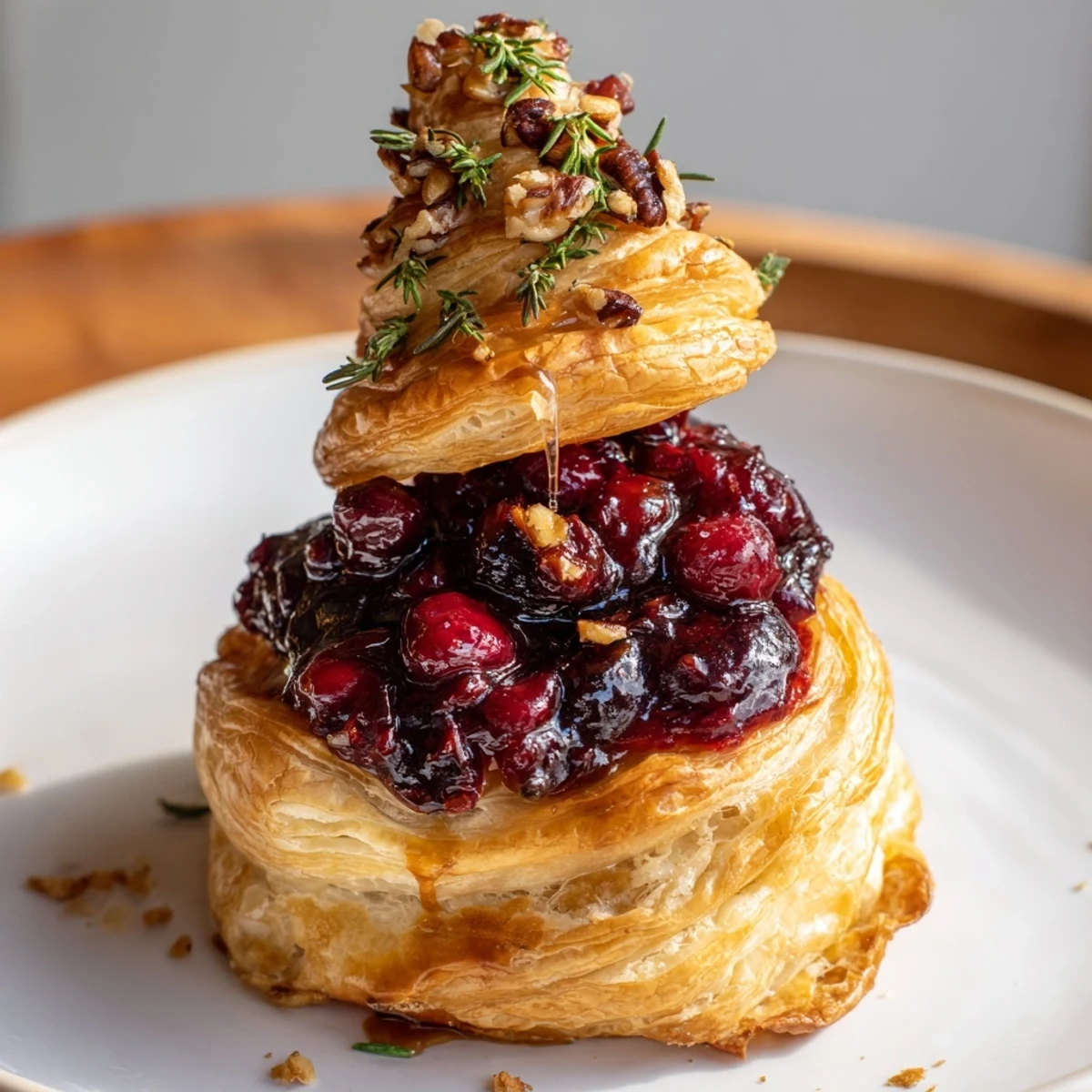 Brie en Croûte Pine Tree with melted cheese and flaky pastry, perfect for holiday appetisers.