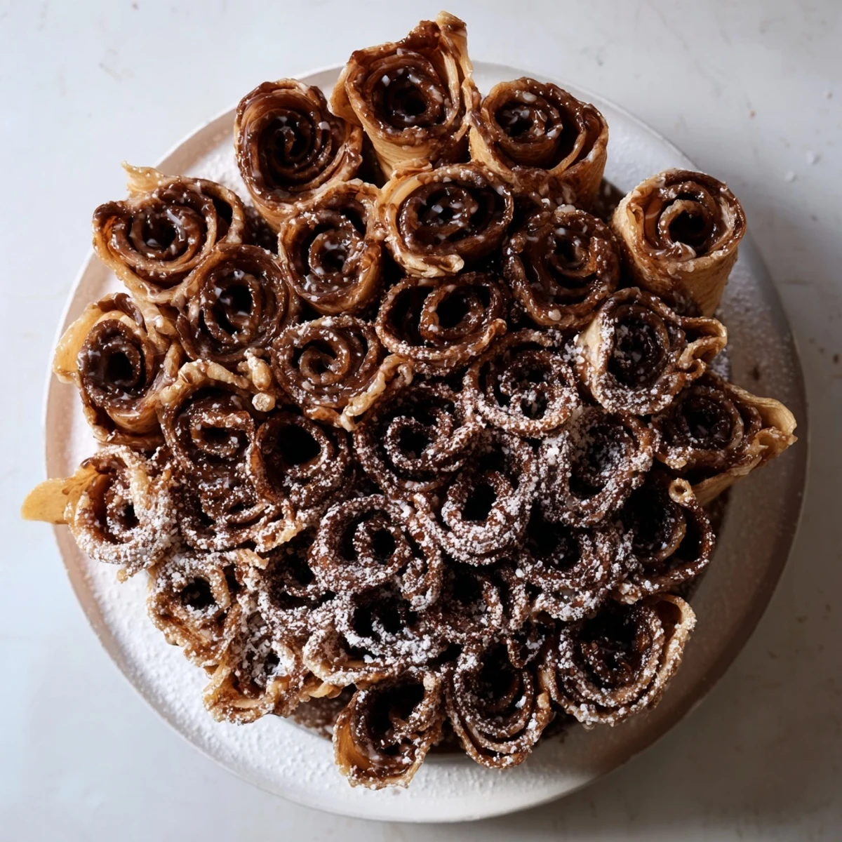 Flaky, air-fried Air-Fryer Cinnamon Roll Twists: a comforting, quick sweet snack ready in minutes.