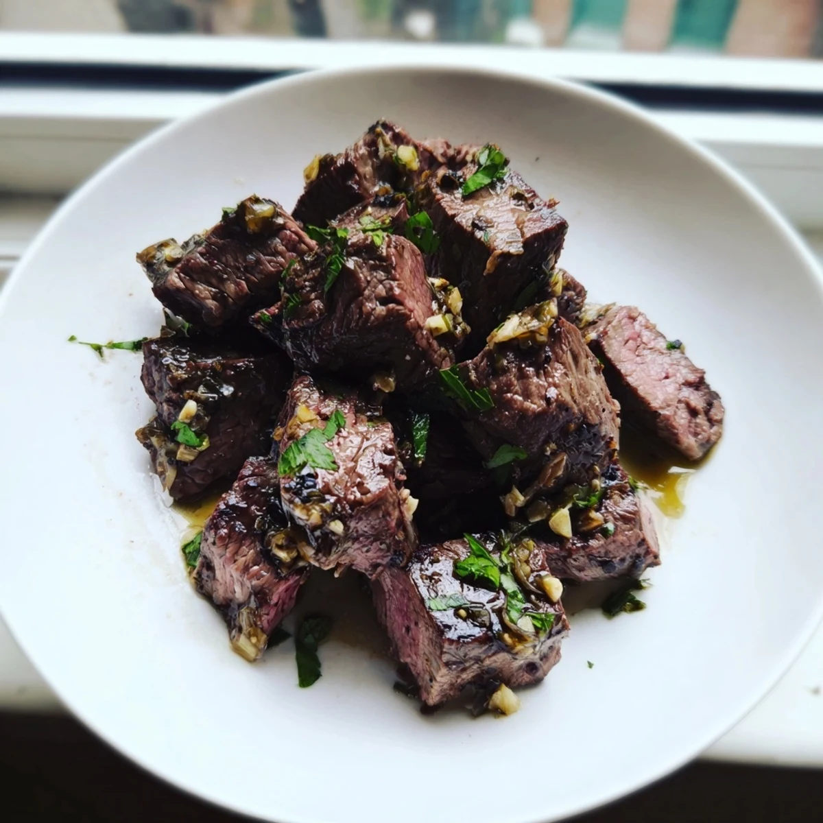 Air Fryer Steak Garlic Butter