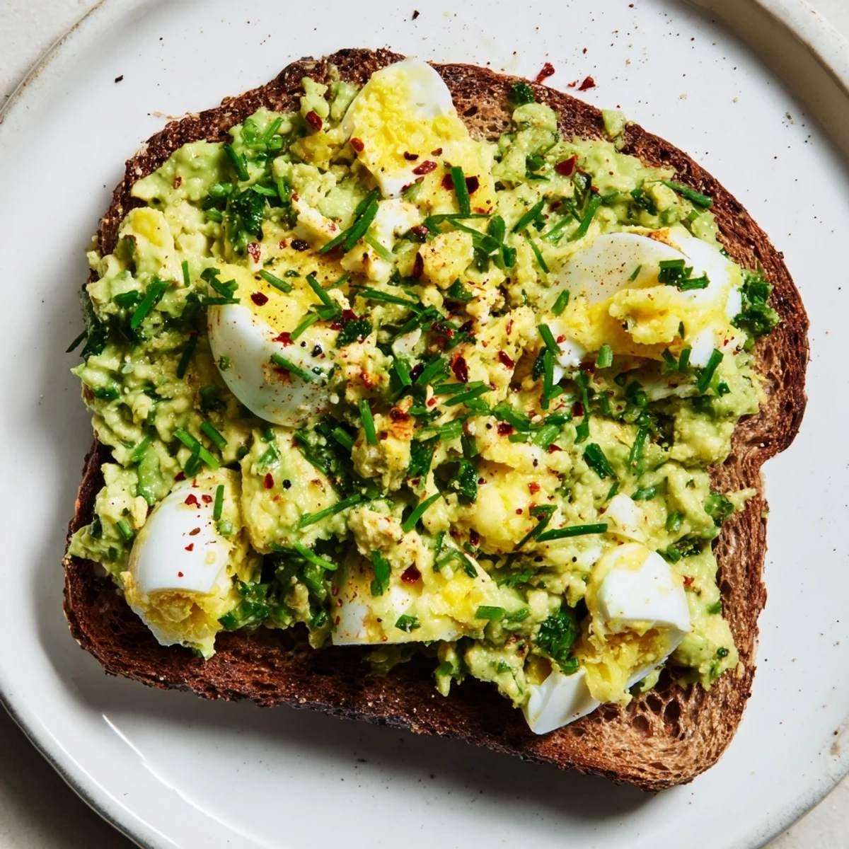 Aguacate y huevo cremoso