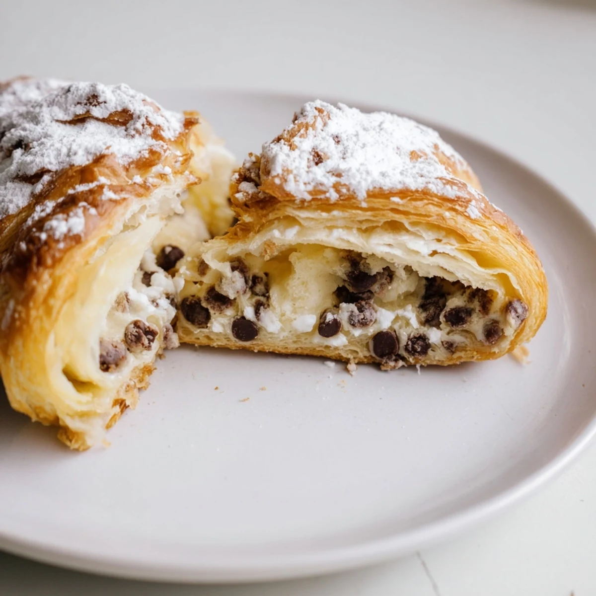 Cookie Croissant con chocolate