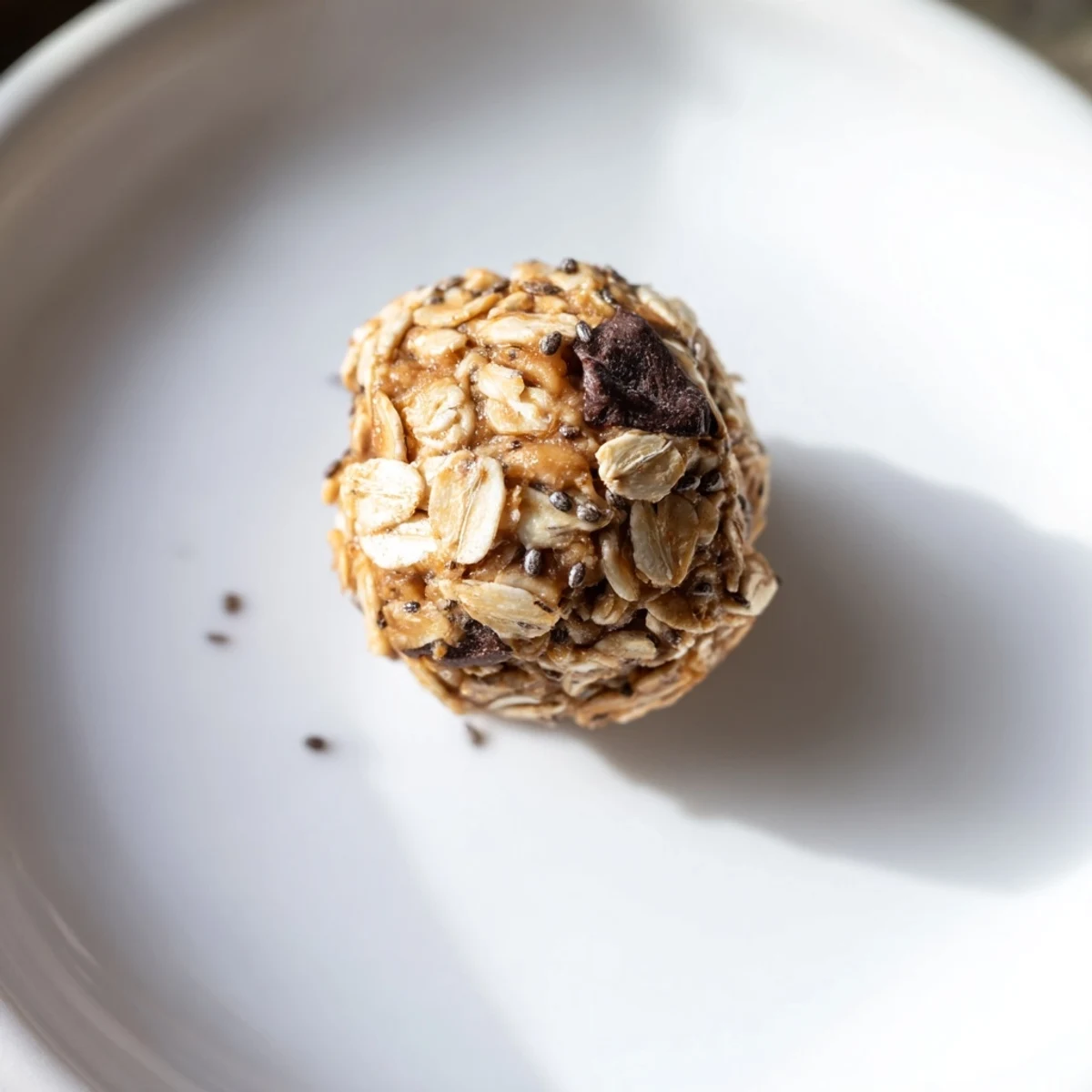 Image of delicious Almond-Chia Energy Bites, a simple and satisfying recipe made with oats.