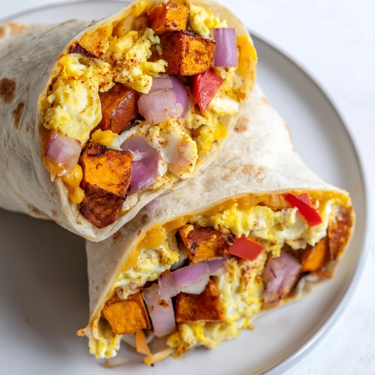 Burritos con dulce patata