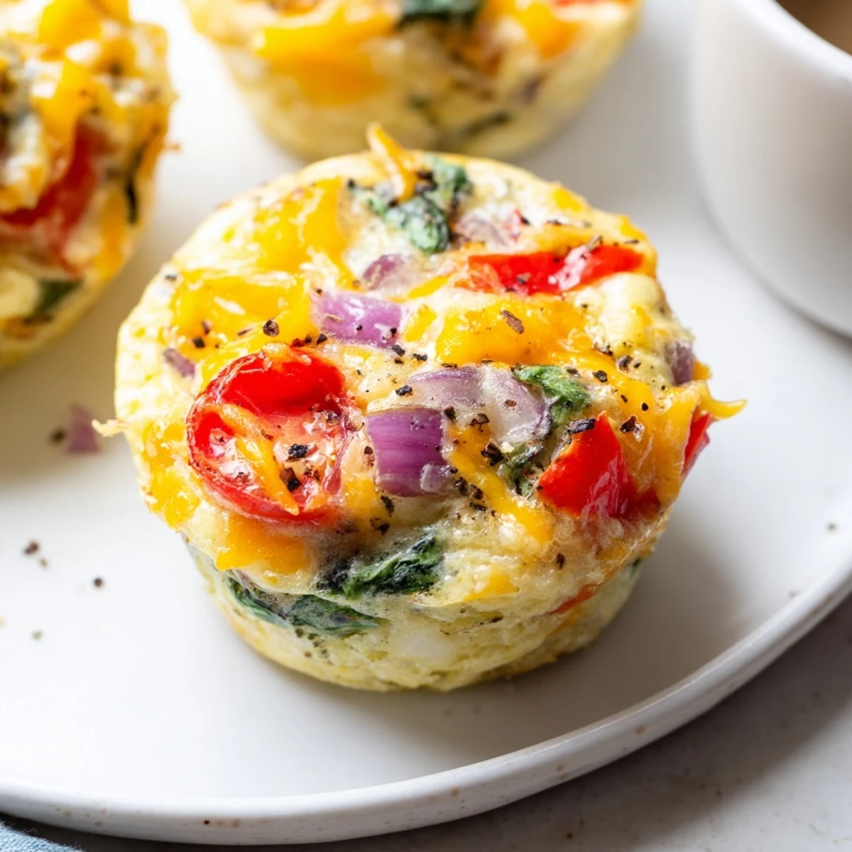 Certainly! Here are 3 SEO-optimized ALT image texts for "Customizable Egg Muffins," adhering to all the specified guidelines: