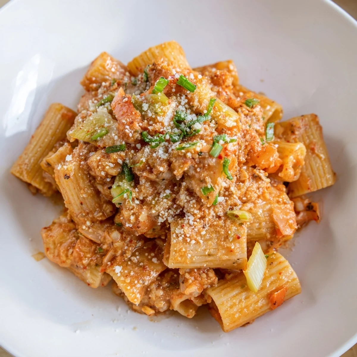Kimchi ragu pasta audaz