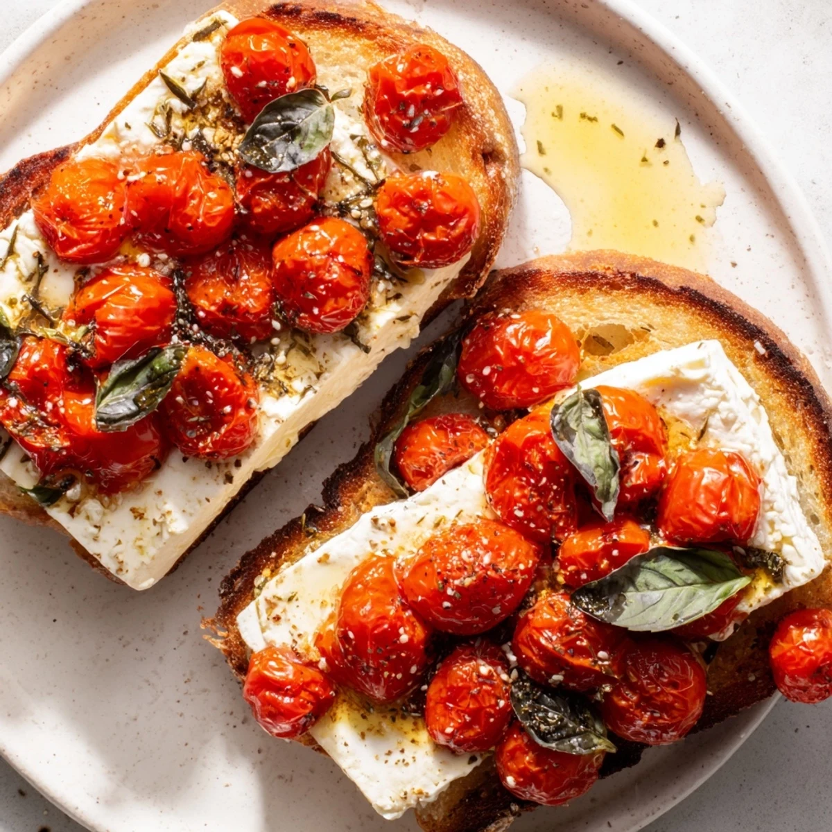 Baked feta with cherry tomatoes