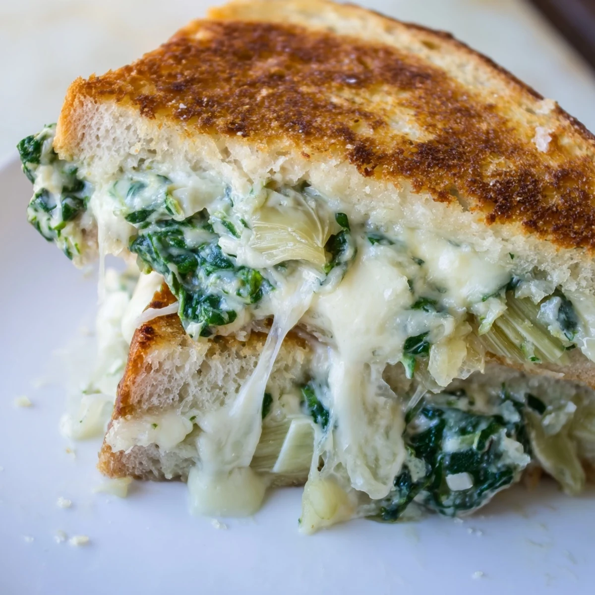 Espinaca y alcachofa gratinada