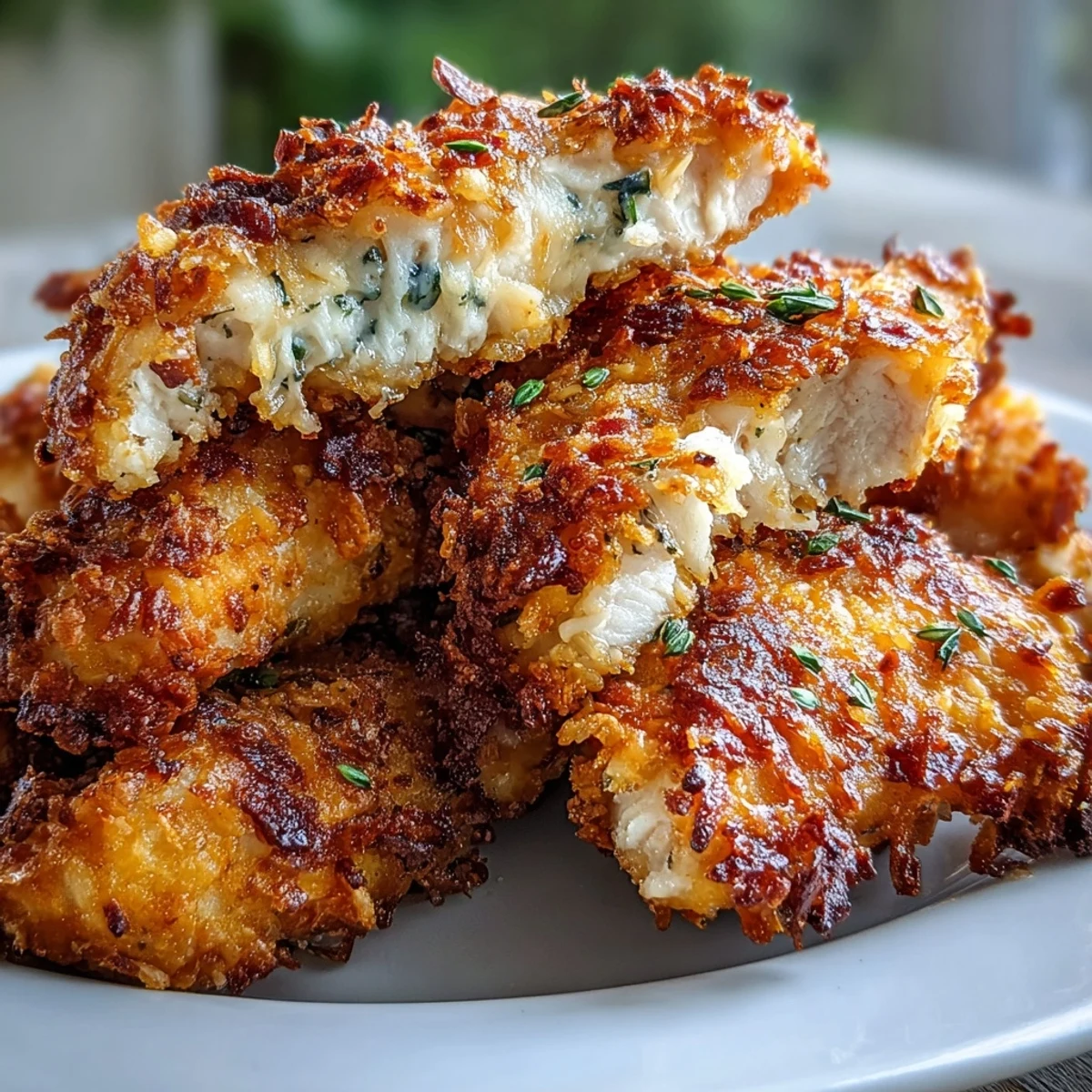 Succulent Crispy Panko Ranch Chicken Tenders, crujientes por fuera y jugosas por dentro, perfectas para la cena familiar.