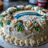 2. Pastel de hoja festivo con rosas de buttercream vibrantes y diploma de fondant, perfecto para fiestas de graduación.