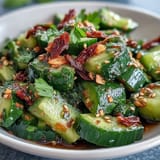 Ensalada pepino chile ajo