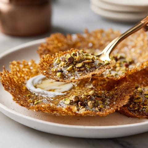 Tortas de pistacho y aceite de oliva.
