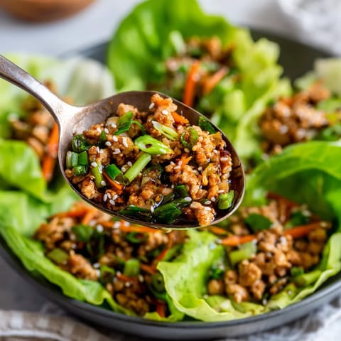 Asian chicken lettuce wraps.