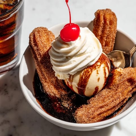 Rebel Float Churro Sundae