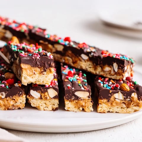 Festive Turrón Cookie Bars