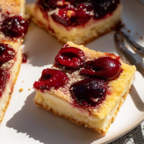 Barra de leche frita con sabor a martini de cereza, perfecta para celebraciones.  