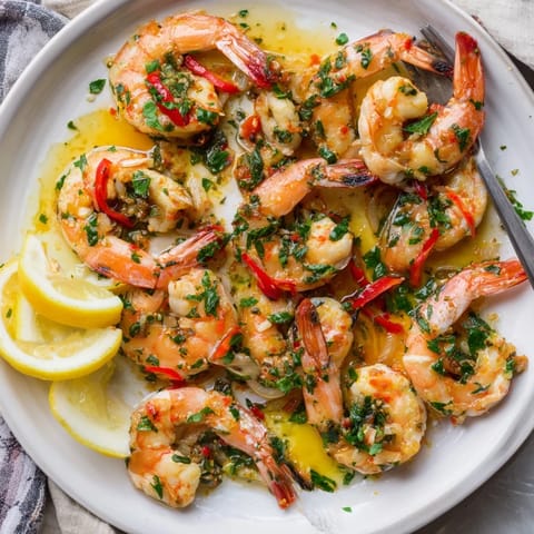 Ajo y chile camarones