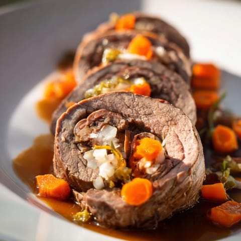 Roulades de carne con goji