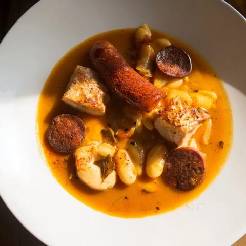 Fabada asturiana blanca tradicional