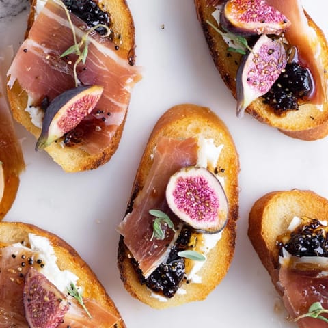 Jamón Ibérico Crostini rápidos