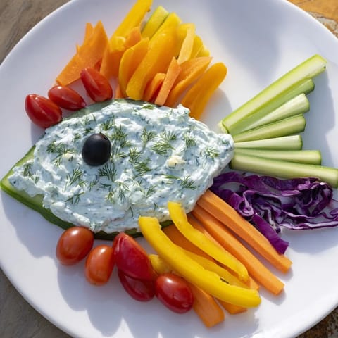 Ocean Blue Fish-Shaped Dip