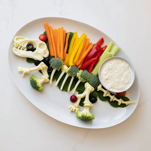 Plato vegetal T-Rex fósil