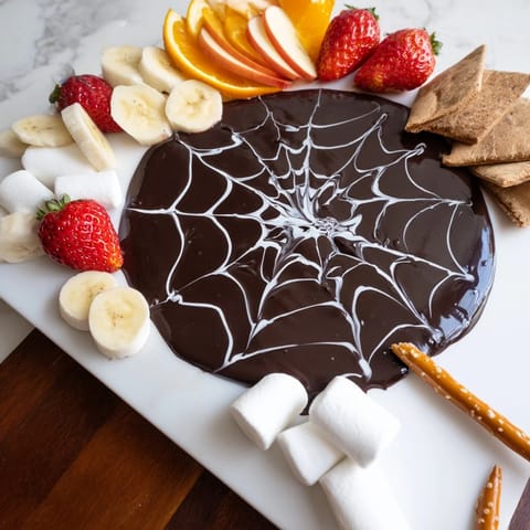 Spiderweb Chocolate Ganache Board