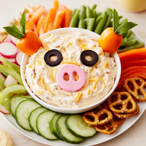 Piggy face dip bowl