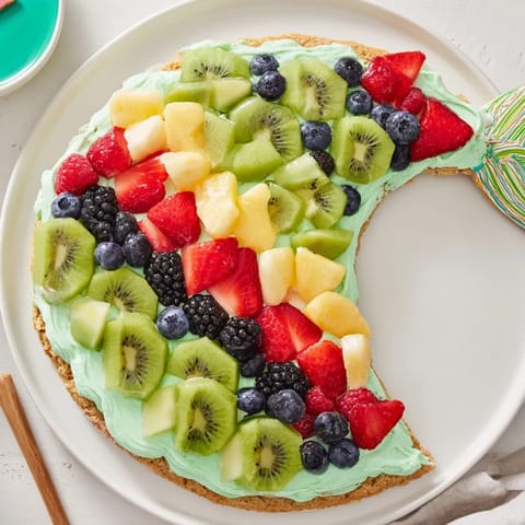 Under the Sea: Mermaid Tail Fruit Pizza