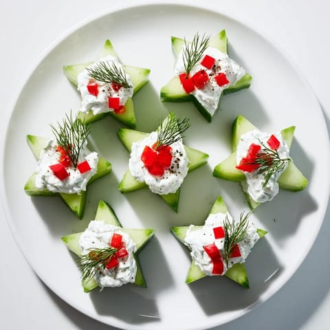 Pepinos en estrellas navideñas