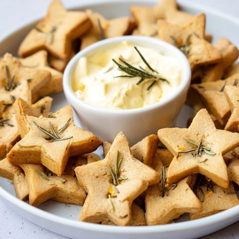 Galletas estrelladas con dip