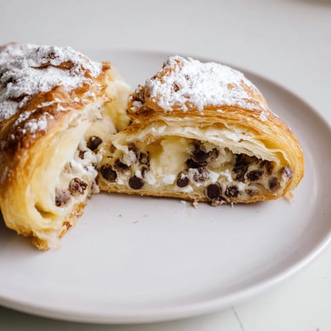 Cookie Croissant con chocolate