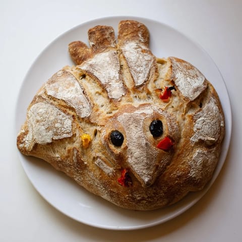 Pan masa madre pavo festivo