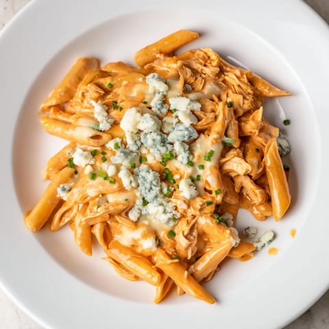 Pollo buffalo pasta picante
