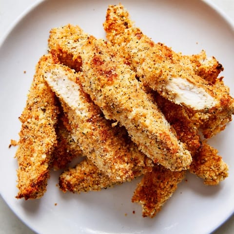 Crujientes tiras panko pollo