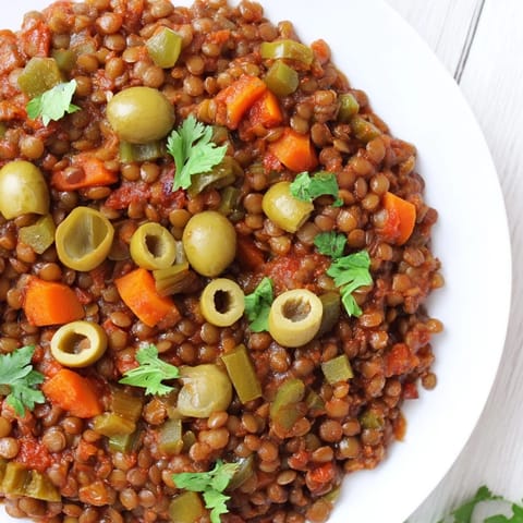 Picadillo de Lentejas Cubano